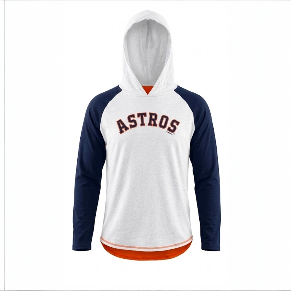 Houston Astros Fanatics Raglan Long Sleeve Hoodie‎ - Men's/Unisex